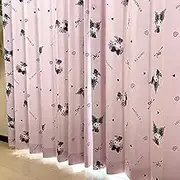 Kuromi My Melody Midnight Melody Class 2 Blackout Thermal Shielding Curtain Width 39.4 x 53.1 inches (100 x 135 cm) Length Set of 2 Sanrio Sanrio My Melo Washable Character SB-617-S