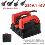 Electric Wall Planer Machine Brick Wall Chaser Concrete With Cement 1-4mm