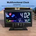 LED Large Digital Wall Desk Clock Desk Alarm Clock Week Temperature Display N4M1