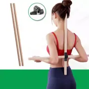 Wooden Yoga Pole Open Shoulder Beauty Back Posture Corrector Multipurp===