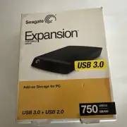 seagate external hard drive 750gb