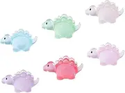 ibasenice 6pcs Mini Dinosaur Figurines Glow The Dark Dinosaur Party Supplies Creative DIY Decor for Garden Home for Birthday Parties