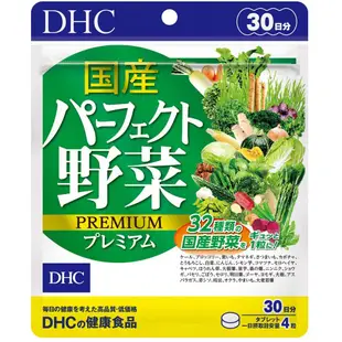 DHC 日本 32種蔬菜合成 野菜 野菜錠 30日分 120粒 乳酸菌+酵母 野菜不足 幫助補充 國產 日本代購