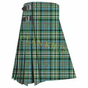 Scottish Handmade Traditional Scott Green Ancient 8-yard Tartan Kilt For Men