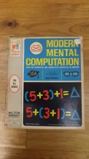 VTG MODERN MENTAL COMPUTATION (Math) Felt Board Kit/Set by Milton Bradley NOS