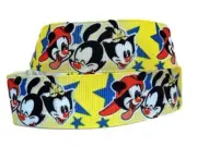 Animaniacs TV Series Character Faces 1" Wide Repeat Ribbon Sold in Yard Lots