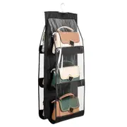 6 Pocket Folding Hanging Handbag Storage Organiser Holder Hook Hanger