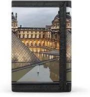 [HJKBCV] Louvre Museum in Paris Trifold Wallet Credit Card Purse Portable Outdoor Sports Wallets Pocket Coin Wallet with Id Window for Men Women, style, One size, Style, One size