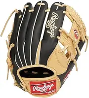 Rawlings Adult General Baseball Softball All-Round Gloves Black Camel 11.25" Right Throw (Left Hand Wear) 11.75" Right Throw (Left Handed) Left Hand Throw (Worn Right Hand)