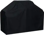 Grill Cover, Grill Cover Oxford Weatherproof Waterproof BBQ Cover Cover Protective Cover Grill Cover Tarpaulin (145x61x117cm) - Black