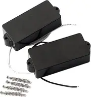 EPIGEIST 4 String Sealed Closed Type String Bass Pickup Electric Guitar Pickup Accessories Black Retains Harmonics for Warm Tones Rock Music