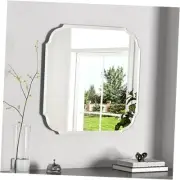 Silver Wall Mirror-Beveled Edge Frameless Mirror for Bathroom, Vanity,