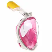 180 Seaview Panoramic Full Face Snorkel Mask Anti Fog Compatible With GoPro L/XL