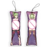 GENSHIN IMPACT 迷你吊墜 KUKI SHINOBU DAKIMAKURA 鑰匙扣雙面動漫身體迷你枕頭鑰匙扣