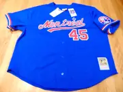 MITCHELL & NESS MLB 1997 MONTREAL EXPOS PEDRO MARTINEZ AUTHENTIC BP JERSEY 4XL
