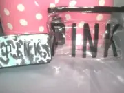 Victorias Secret Pink Portable Cell Phone iPod Speaker Box W/Plug & Pouch NWT