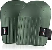 NoCry Home & Gardening Knee Pads for Women and Men - Lightweight Waterproof EVA Foam Cushion, Soft Inner Liner, and Easy Fit with Adjustable Hook'n'Loop Straps, Garden Kneeling Pads for Work, Green