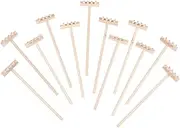 12pcs Sand Rake Zen Sand Garden Tool Small Hand Rake Rakes Sandbox Accessories Sand Tray Miniature Rake Desktop Decorative Ornaments Rake Sandbox Kit Trowel Digger Bamboo