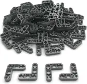 Lego 100 New Dark Bluish Gray Technics Liftarms Modified Bent Thin L-Shape Piece