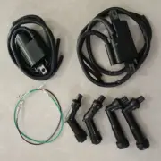 For Honda CB350F CB400F CB500K CB550F CB550K Ignition Coils & Spark Plug Caps 2x