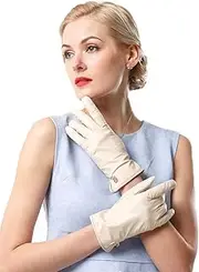 [NappaNovum] Women's Italian Leather Gloves Lambskin Winter Comfort Gloves (Touchscreen or Non-Touchscreen)