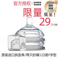 在飛比找露天拍賣優惠-comotomo可麼可多麼奶瓶奶嘴123滴y字型配件矽膠寬口