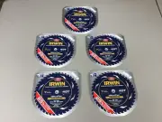 5 NEW IRWIN WeldTec Construction 7-1/4 40T Welded Carbide Tip Saw Blades #644G