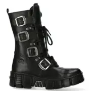 New Rock Tower Unisex Leather Boots - M-WALL1473-S7 • Ships in 2-4 Weeks • Go...