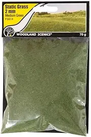 Woodland Scenics 2Mm Static Grass Medium Green