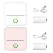 Kids Mini Pocket Bluetooth Thermal Printer Wireless Photo Notes Sticker Paper