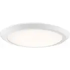 Verge - 30W 1 LED Flush Mount - 2 Inches high-Fresco Finish Flush Mount Quoizel