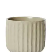 E Style Emery 17cm Ceramic Plant Pot Home Decorative Planter Round Green