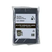 25 Pcs X 82L Black Garbage Binliners Ldpe Heavy Duty Bin Liners All Purpose Bags