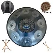 440hzHandpan Drum D Minor Steel Tongue Drum, Yoga Meditation, Music Drums