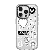iPhone 16 Pro Clear Case MagSafe Compatible LOVE STICKER 01