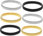 [JEWEDECO] 6 Pcs Elastic Arm Elastic Shirt Sleeve Holders Men Shirt Arm Sleeve Strap Straps Garter Adjustable Band Stretch Garters Elasticated Wedding Holder Metal