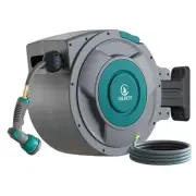 Retractable Hose Reel, Retractable Garden Hose 1/2 x 130 ft, Wall Mounted Ret...