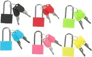 WOFASHPURET 6 Pack Mini Padlock Keys Metal Handbag Lock for School Gym Travel Diary Jewelry Box