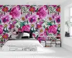 3D Watercolor Pink Floral Wallpaper Wall Murals Removable Wallpaper 81