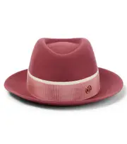 [Maison Michel Kids] Maison Michel Kids Andre wool felt fedora Inch 19.7 pink
