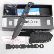Benchmade USA FIXED ADAMAS knife; Black Class mod 375BK-1; NIB w sheath, papers