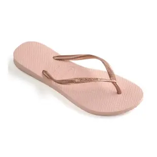 【havaianas 哈瓦仕】拖鞋 女鞋 細帶 夾腳拖 Slim 芭蕾粉 4000030-0076W