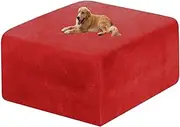 Square Ottoman Slipcovers Ottoman Covers Slipcover Rectangle XLarge Furniture Protector Folding Storage Foot Stool Soft Ottomans with Elastic Bottom Sofa Footstool Cover (Color : #47, Size : Ottoman