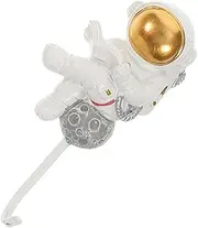 ARTIBETTER Astronaut Shape Wall Hook Adhesive Towel Hanger for Bathroom and Unique Design Easy Peel and Stick Installation Multifunctional Coat Key Hooks