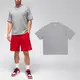 Nike 短袖 Jordan Brand Tee 男款 灰 紅 純棉 刺繡 AJ1 短T 棉T FN5983-091