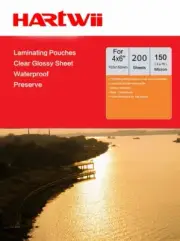 A4 Thermal Laminating Pouches Sheets 150 Micron (75x2 ) - 100 Sheets Hartwii