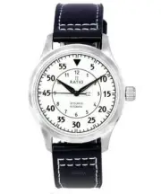 RATIO Skysurfer Pilot Luminous Dial Leather Automatic RTS324 200M Mens Watch