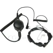 FBI Military Tactical Throat Microphone Mic Headset for Kenwood Baofeng 5R GT-3