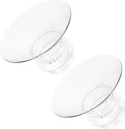 QIUXQIU Wearable Breast Pump Accessories Silicone Flange Insert Milk Collector Cup BPA-Free Pump Parts Replace (Inserts 21mmx2)