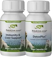 PetAlive DetoxPlus and Immunity and Liver Support ComboPack